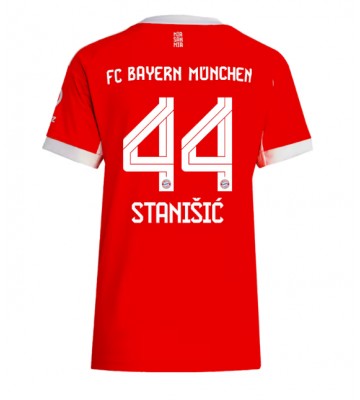 Lacne Ženy Futbalové dres Bayern Munich Josip Stanisic #44 2025-26 Krátky Rukáv - Domáci